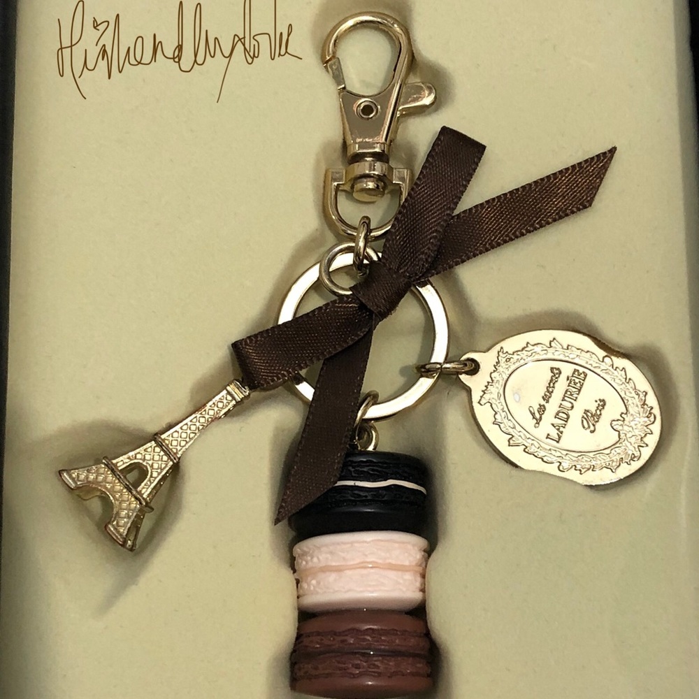 LADURÉE macaroon key chain/ bag charm accessory